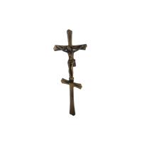 Крестик №64 золотой (барельеф)