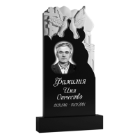 Памятник из гранита православный №125, (габбро, Карелия)