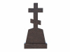 Памятник из гранита ДВ026, 120х60х8 см (Дымовский гранит)