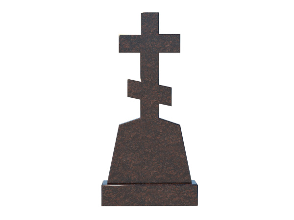 Памятник из гранита ДВ026, 120х60х8 см (Дымовский гранит)