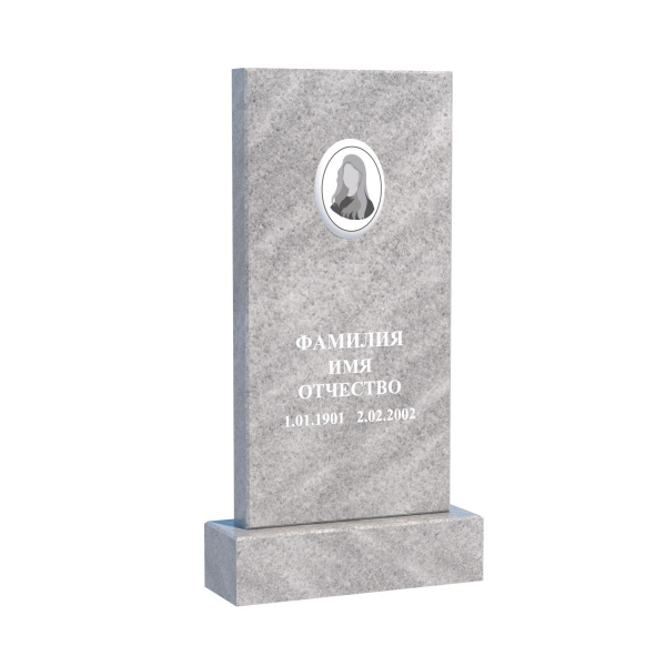 Памятник из мрамора 120х60х8 см (Полевское РФ)