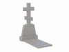 Памятник из гранита УВ026, 120х60х8 см (серый гранит)
