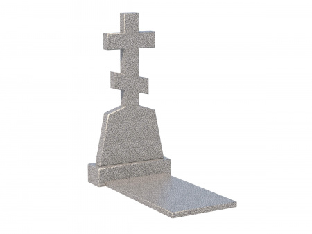 Памятник из гранита УВ026, 120х60х8 см (серый гранит)
