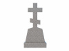 Памятник из гранита УВ026, 120х60х8 см (серый гранит)