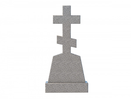 Памятник из гранита УВ026, 120х60х8 см (серый гранит)