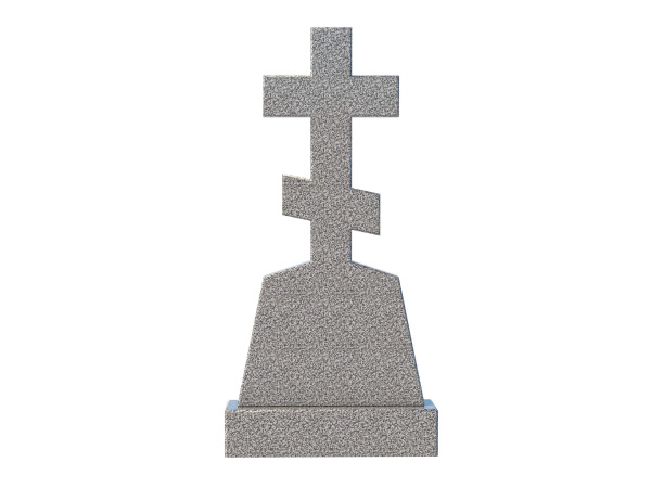 Памятник из гранита УВ026, 120х60х8 см (серый гранит)