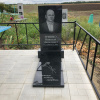 Памятник из гранита 100х50х7 см (габбро Карелия)